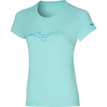 Dámské sportovní tričko Mizuno Athletic RB Tee / Angel Blue Velikost: XS