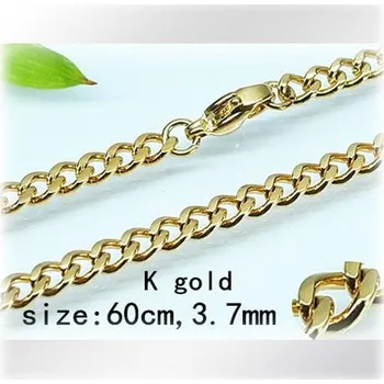 Řetízek Ocelový náhrdelník - Hmotnost: 16.3g, 60cm, 3.7mm, PVD pozlacení