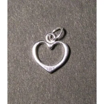 Přívěsek Obrysové srdíčko - stříbrný přívěsek