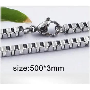 Řetízek Ocelový náhrdelník - Hmotnost: 16 g, 500*3mm