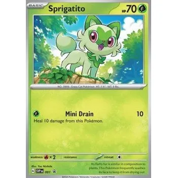 Karetní hra Pokémon SVP 001 Sprigatito - Black Star Promos