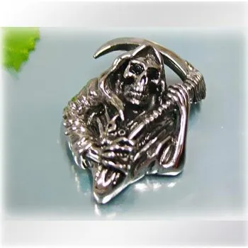 Přívěsek Smrt / smrťák s kosou - ocelový přívěsek