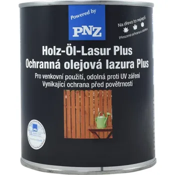lazura PNZ Ochranná olejová lazura Plus Odstín: Ořech, Velikost balení: 2.5 l