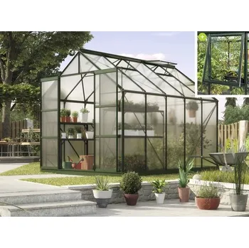 Skleník Skleník Vitavia Jupiter 8300 polykarbonát 6 mm 257 x 321 cm zelený