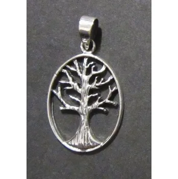 Přívěsek Strom / strom života - v oválu - přívěsek ze stříbra - varianta 2