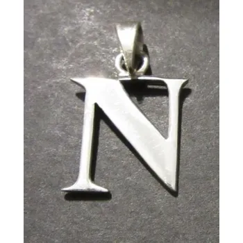 Přívěsek Písmeno N - přívěsek ze stříbra