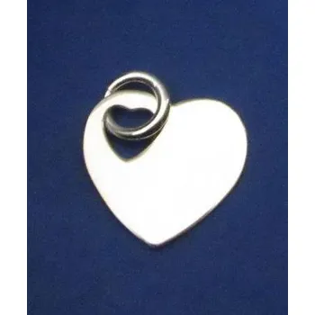 Přívěsek Srdce s kroužkem na zavěšení - přívěsek ze stříbra