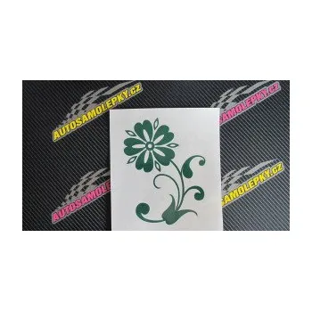 Samolepící dekorace Květina dekor 001 levá (12 - zelená) SAMOLEPKA NA AUTO, NÁLEPKA, FÓLIE, POLEP, TUNING, VLASTNÍ TEXT, TISK, AUTOSAMOLEPKY.cz, POLEPY, OBRÁZEK, LOGO, 3D STICKERS