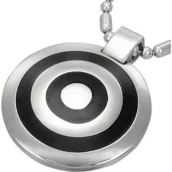 Přívěsek Soustředné kružnice - ocelový přívěsek