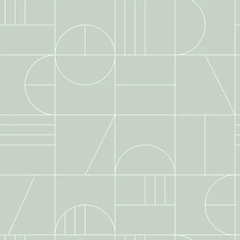 Tapeta Zelená vliesová tapeta na zeď, geometrický vzor 139209, Art Deco, Est