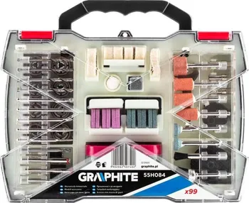 Nástavec na přímou brusku Graphite 55H084 sada nástavců přímé brusky 99 ks