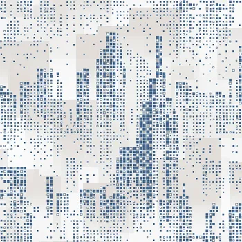 Tapeta Vliesová grafická tapeta s metalickými prvky - Město - M46300, Loft, Ugépa