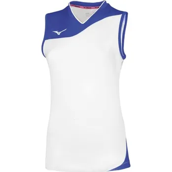 Dámské tričko Dámské sportovní tílko Mizuno Premium Myou NS Shirt/White/Royal Velikost: L