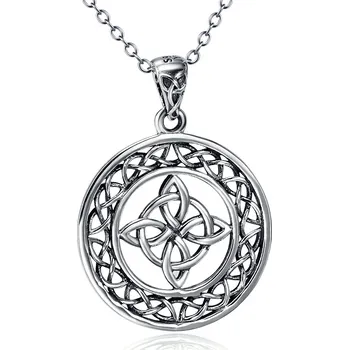 Řetízek Olivie Stříbrný náhrdelník KELTSKÝ UZEL 5885 Ag 925; ≤3,7 g.