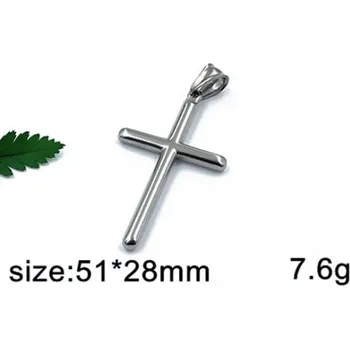 Přívěsek Kříž - ocelový přívěsek - 51x28mm