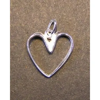 Přívěsek Malý obrys srdce - stříbrný přívěsek