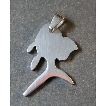 Přívěsek Silueta ryby - ocelový přívěsek / přívěsek z oceli