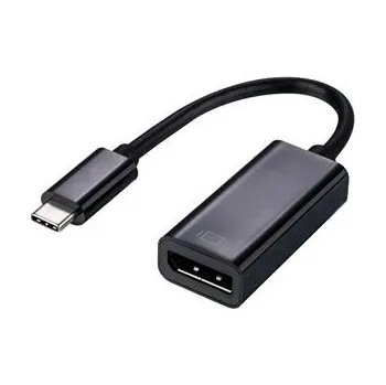 Video kabel C-TECH adaptér Type-C na Displayport, M/F, 15cm