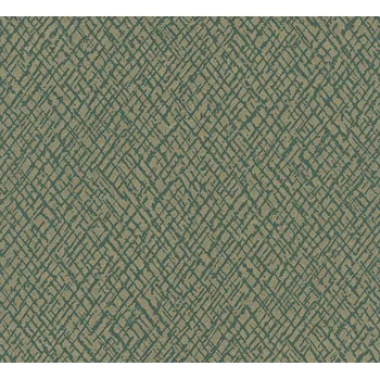 Tapeta Zelenozlatá vliesová tapeta s vinylovým povrchem 33716, Papis Loveday, Marburg