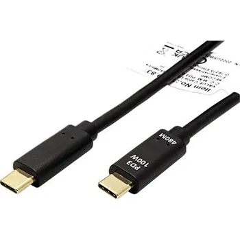 Datový kabel Value USB 2.0 kabel, USB C(M) - USB C(M), PD 100W, 2m, černý - 11.99.8309