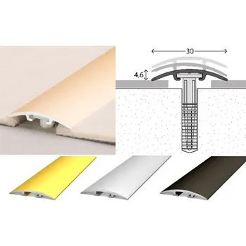 přechodová lišta D.O.S. Přechodový profil kobercový - šířka 30 mm (270 cm / bronz / 1ks)