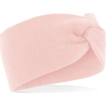 Zimní čelenka Beechfield Twist Knit Headband Pastel Pink uni