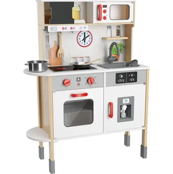 Dětská kuchyňka Playtive Dětská dřevěná kuchyňka s příslušenstvím bílá/šedá