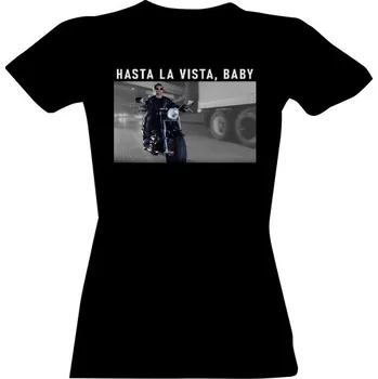 Tričko s potiskem Terminátor, Hasta la vista, baby pánské