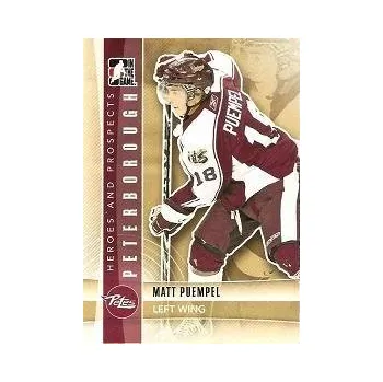 Sběratelská karetní hra řadová karta MATT PUEMPEL 11-12 Heroes and Prospects číslo 24
