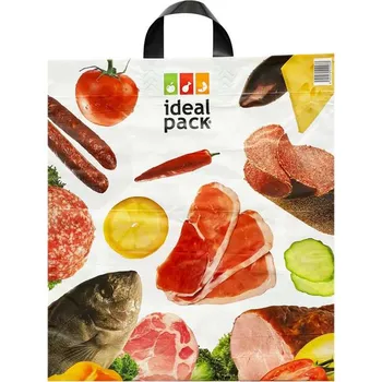 taška LDPE s uchy 450x490 mm, 48my - potisk maso (50 ks/balení)
