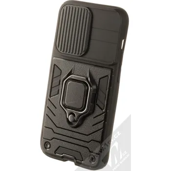 Pouzdro na mobilní telefon 1Mcz Lens Ring odolný ochranný kryt pro Apple iPhone 14 Pro černá (all black)