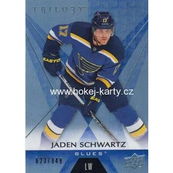 Sběratelská karetní hra paralel karta JADEN SCHWARTZ 16-17 Trilogy Rainbow Blue /849