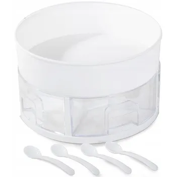 Otočný kuchyňský organizér 22,5 x 13 cm bílý