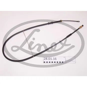 Lanko parkovací brzdy Tazne lanko, provozni brzda, , MB256275, MB520446, LINEX, 28.01.16