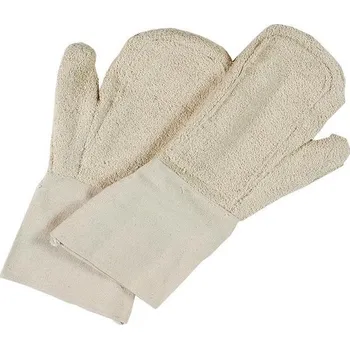 Pracovní rukavice SCHNEIDER Pekařské rukavice bavlněné, délka 40 cm, do 200 ºC