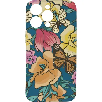 Pouzdro na mobilní telefon Mi-band.cz Kryt Motýlí květ pro iPhone 12 Pro