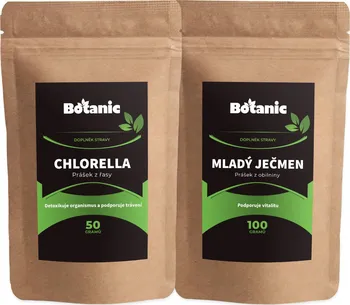 Superpotravina Botanic Chlorella 50 g + Mladý ječmen 100 g