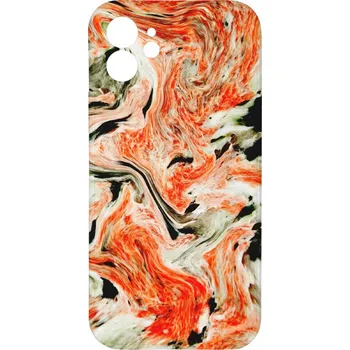 Pouzdro na mobilní telefon Mi-band.cz Kryt Oranžový mramor pro iPhone 11