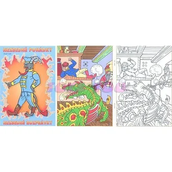 omalovánky Omalovánky s předlohouu A5 - Nezbedné pohádky