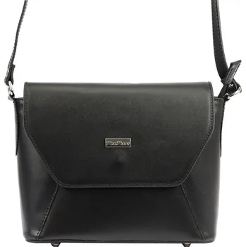 Kabelka Černá kožená crossbody kabelka Mia More no. 020
