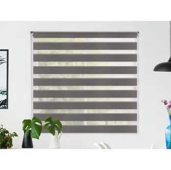 Roleta FEXI Zatemňovací Roleta Den a noc, Nature Antracit, A 028 v POLO kazetě, 150x30 cm