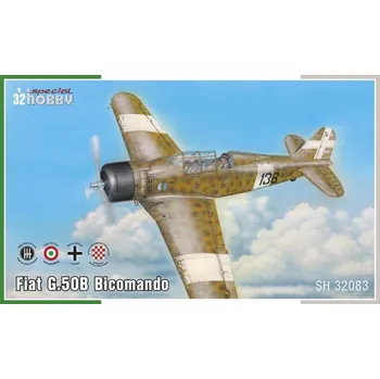 Plastikový model 1/32 Fiat G.50B Bicomando (4x camo)