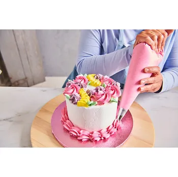 Dortová růžová podložka kruh 20cm x 1,2cm