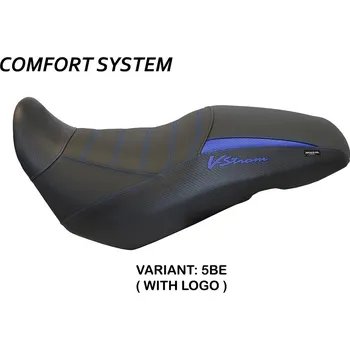 Moto sedlo TPZ Italia Potah sedla Suzuki V-Strom 650 (17-24) Georgia comfort model potah sedla: s logem 5BE (blue)