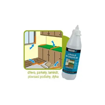 Průmyslové lepidlo Lepidlo na dřevo D3 (0,5 kg / 1ks)