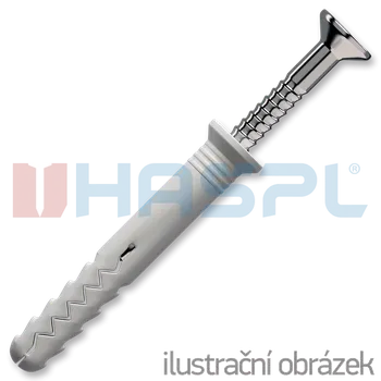 Hmoždinka HAŠPL Hmoždinka natloukací 6x40mm zápustná, polypropylen