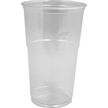 Jednorázové nádobí kelímek 500 ml, PET - transparentní (50 ks/balení)