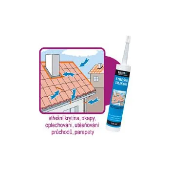 stavební silikon Střešní silikon - N (315 ml / černá / 1ks)