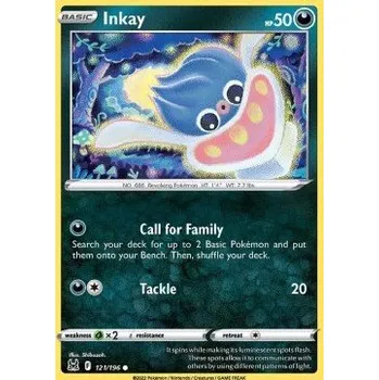Karetní hra Pokémon LOR 121/196 Inkay - Lost Origin Stav: Near Mint, Verze: REVERSE HOLO