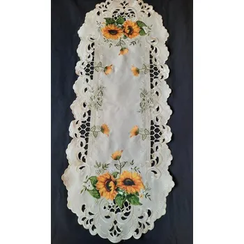 ubrus UBRUS vyšívaný 110 x 43 Slunečnice 02